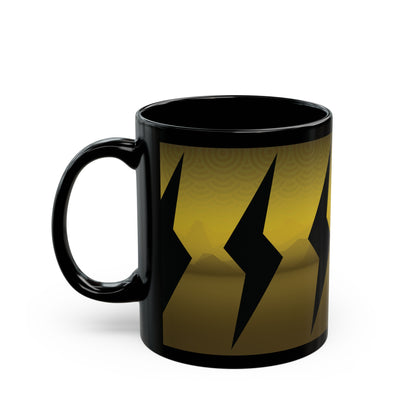 Lightning Storm 11oz Black Mug