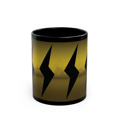 Lightning Storm 11oz Black Mug