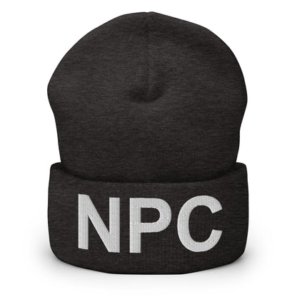 "NPC" Cuffed Beanie