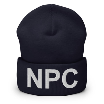 "NPC" Cuffed Beanie