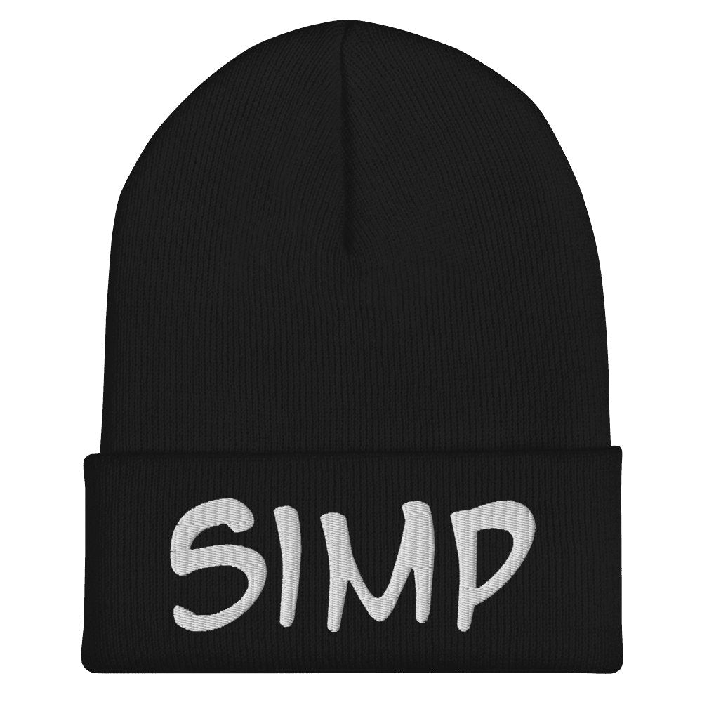 "SIMP" Cuffed Beanie Sage Graphics 