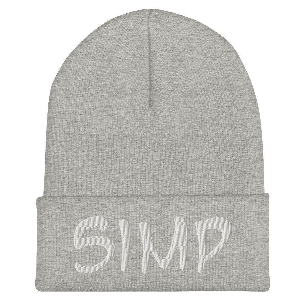 "SIMP" Cuffed Beanie Sage Graphics 