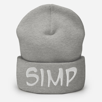 "SIMP" Cuffed Beanie Sage Graphics 