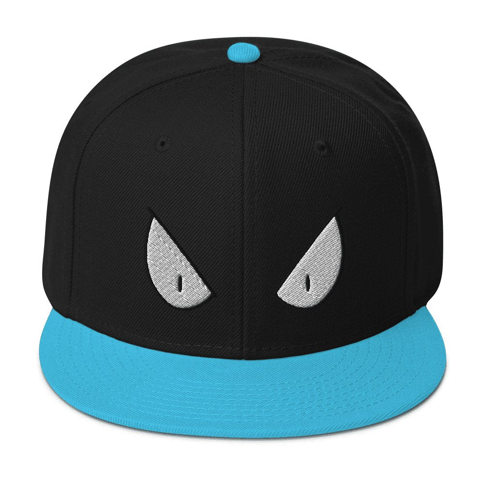 Sinister I Snapback Hat Sage Graphics Aqua blue / Black / Black 