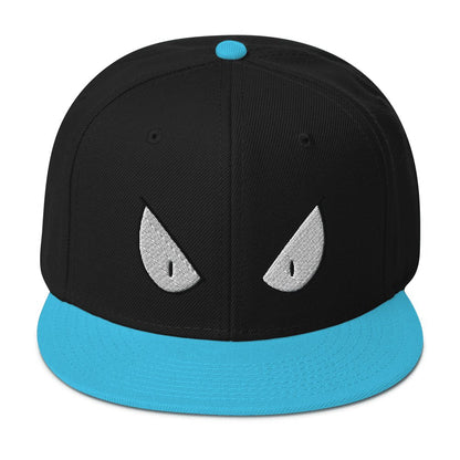 Sinister I Snapback Hat Sage Graphics Aqua blue / Black / Black 