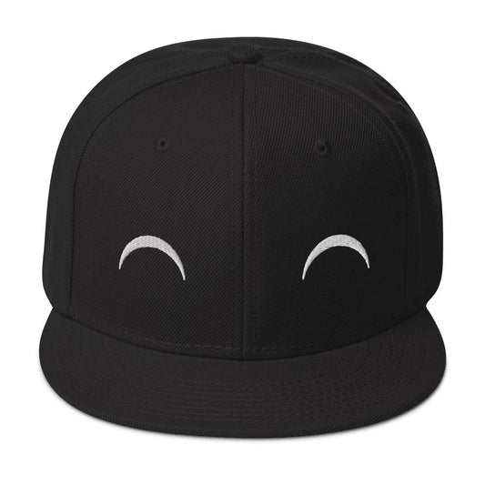 "Delighted" Snapback Hat Sage Graphics Black 