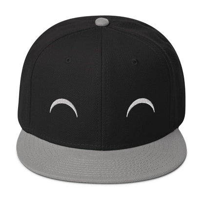 "Delighted" Snapback Hat Sage Graphics Gray / Black / Black 