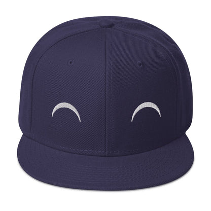 "Delighted" Snapback Hat Sage Graphics Navy blue 