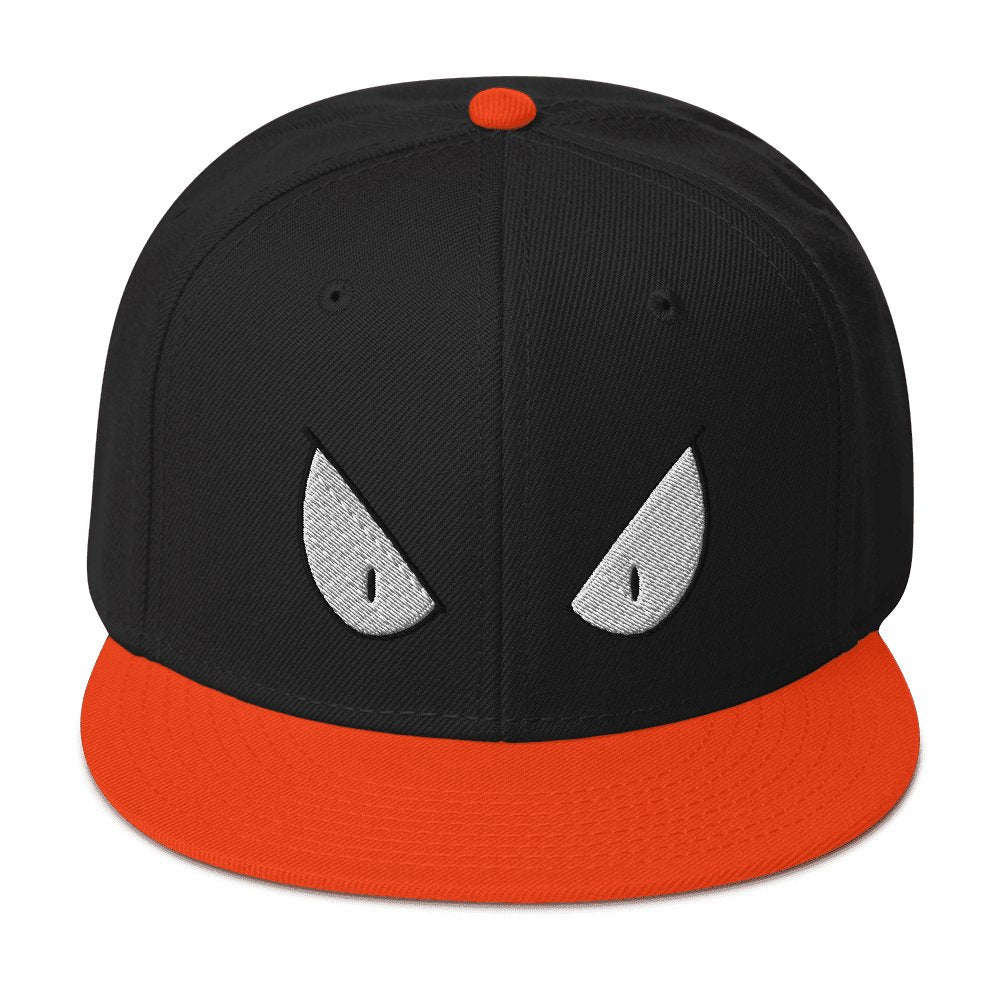 Sinister I Snapback Hat Sage Graphics Orange / Black / Black 