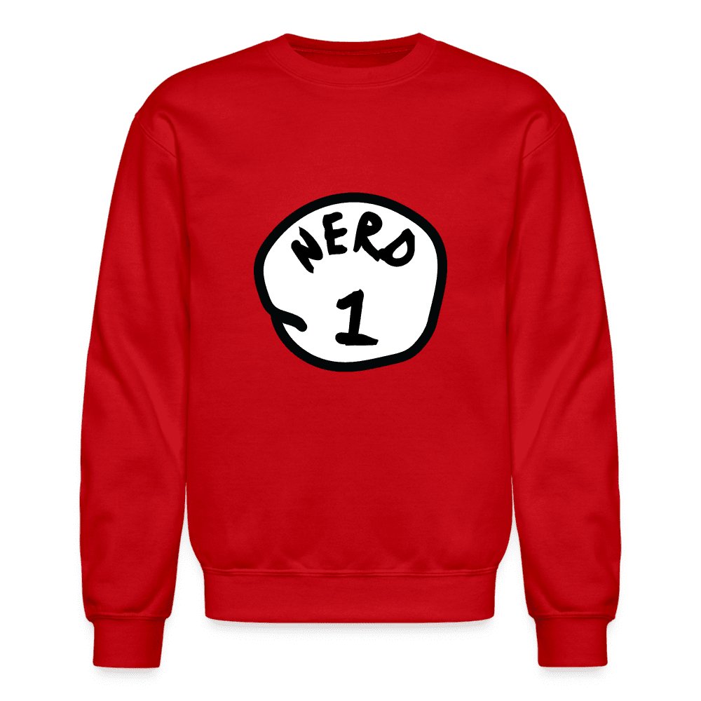 Nerd 1 Sweatshirt - red