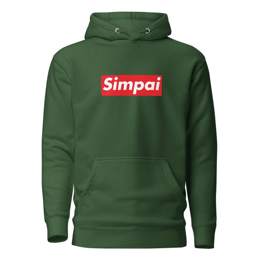 "Simpai" Unisex Hoodie Sage Graphics Forest Green S 