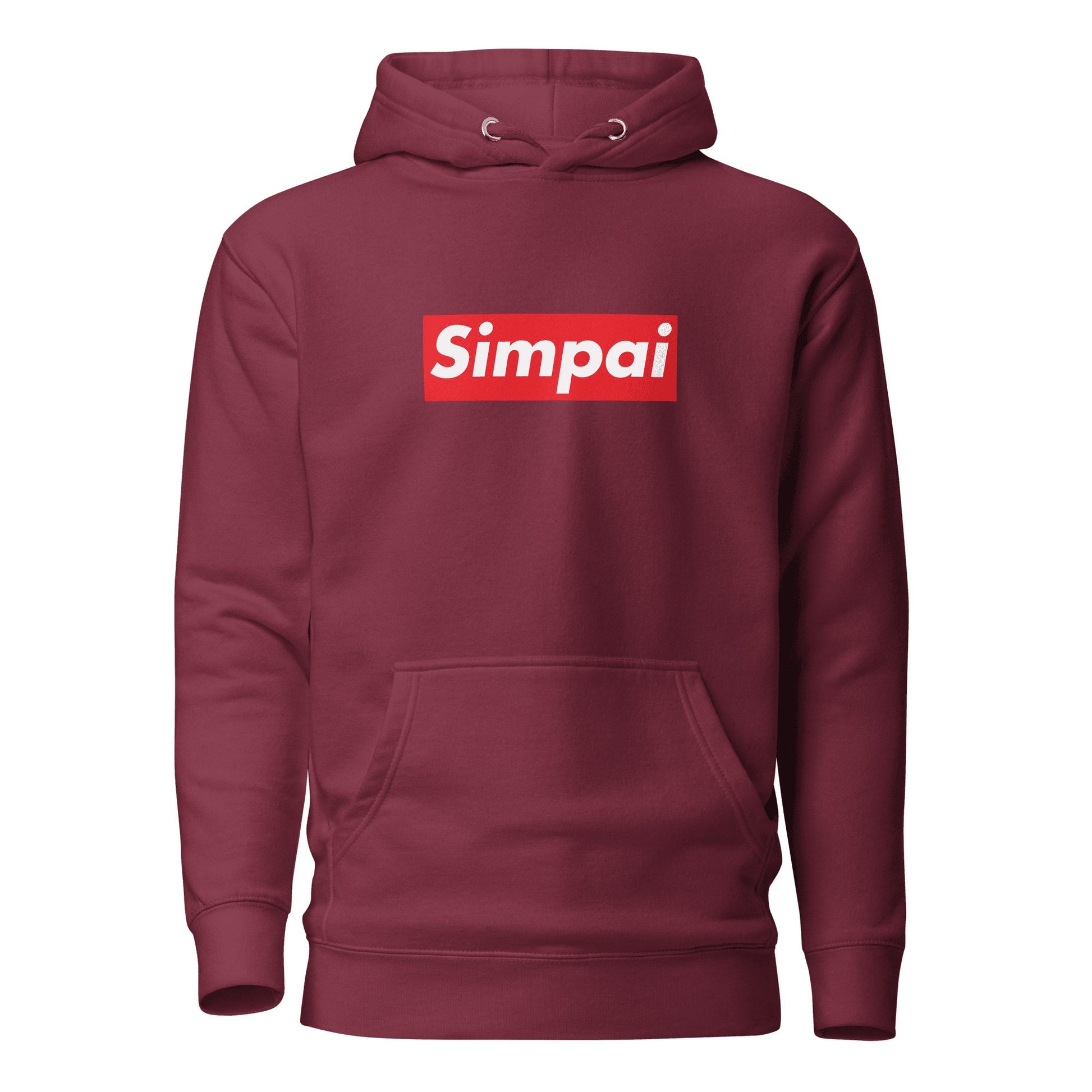 "Simpai" Unisex Hoodie Sage Graphics Maroon S 